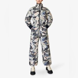 Sweaty Betty Multicolor Ski & Snow Suit Aspen Ski Glacier-Print Jumpsuit